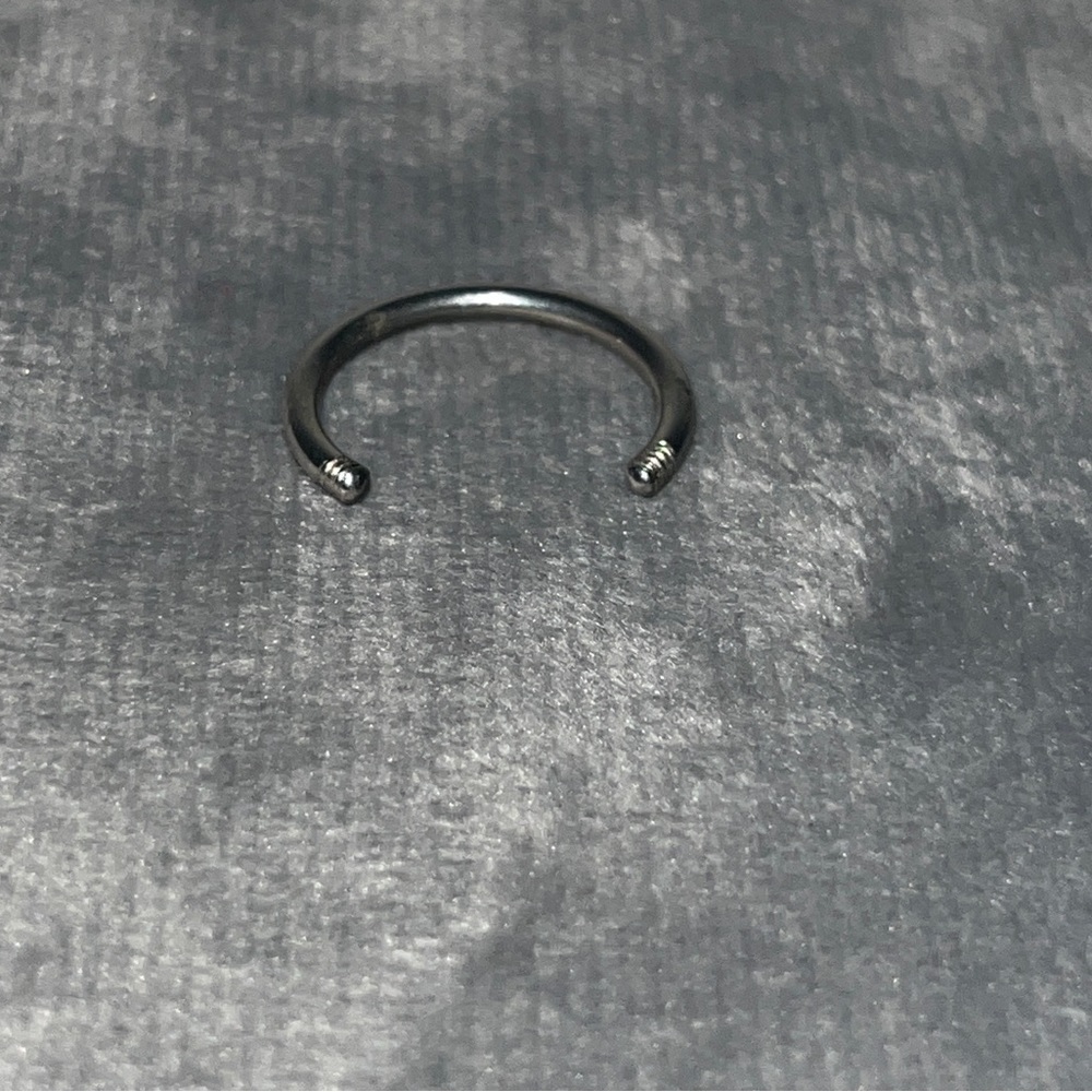 Vintage Threaded 14 Gauge 1/2 for piercing stretching Stainless Steel Septum Ear